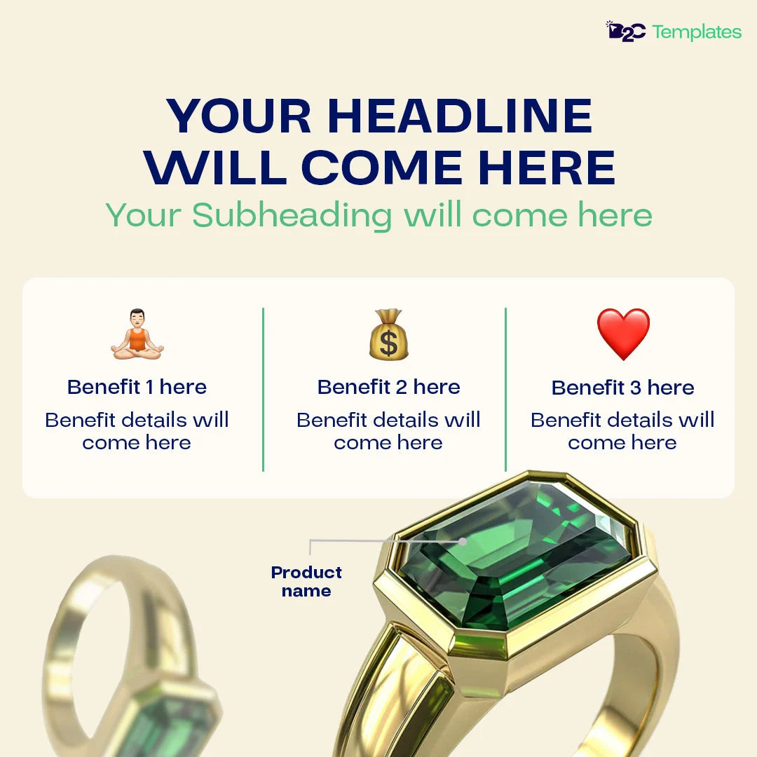 Your Go-To Template for Jewelry Promotions | Canva Template