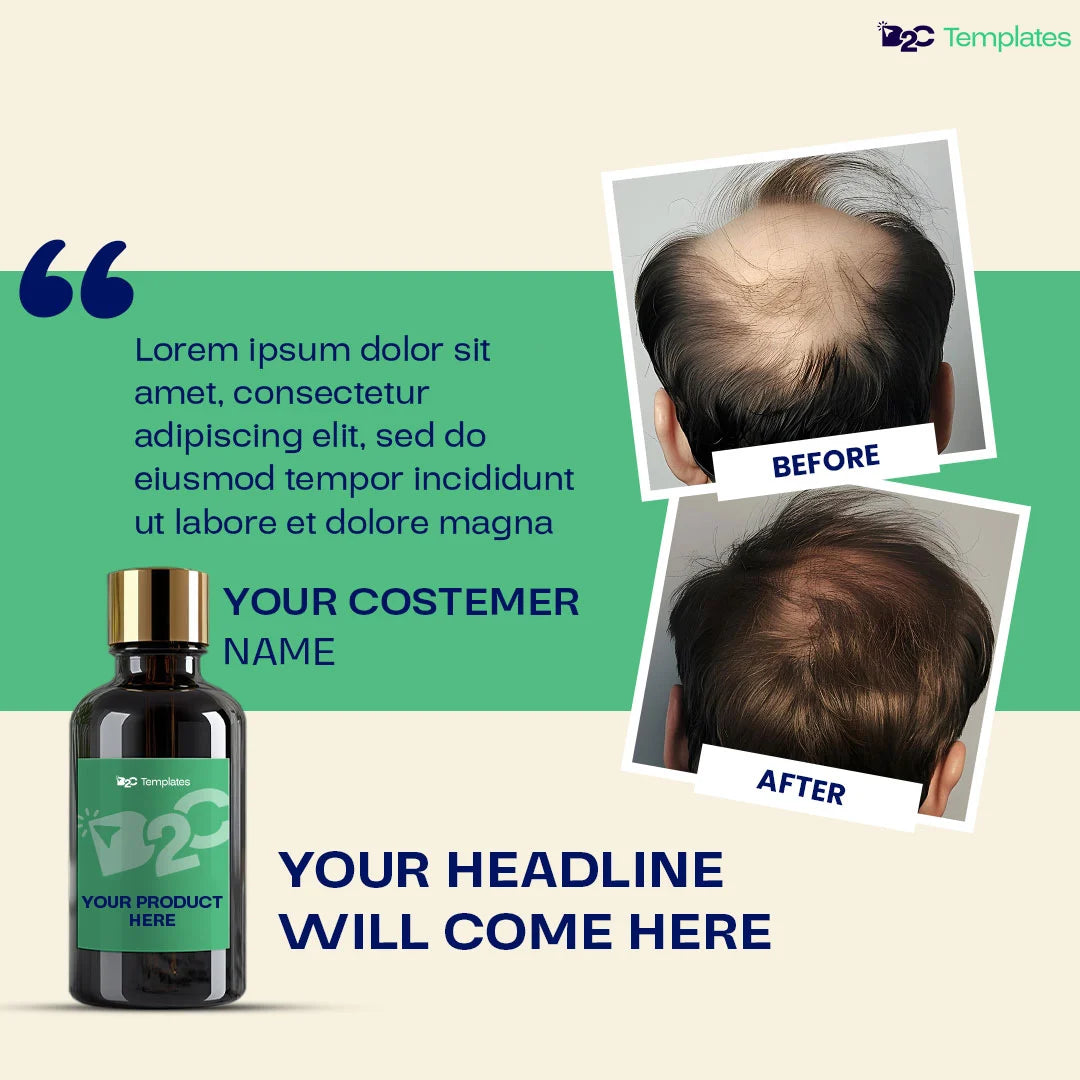 Transformations That Speak: Before & After Customer Reviews | Canva Templates