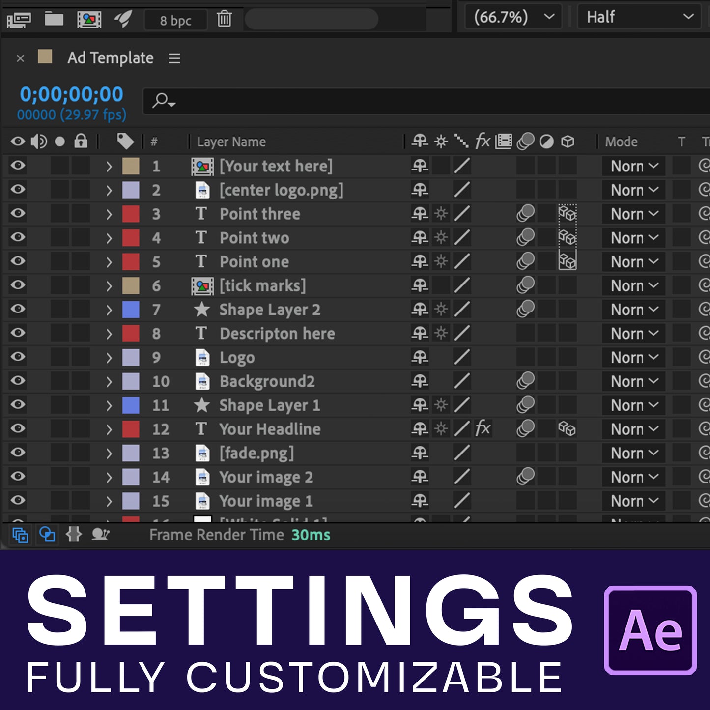 Photo/video based performance marketing ad for your product | After Effects Template