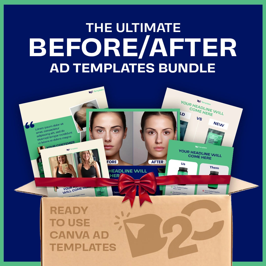 Showcase Real Results with the Complete Before/After Ad Bundle | Canva Templates