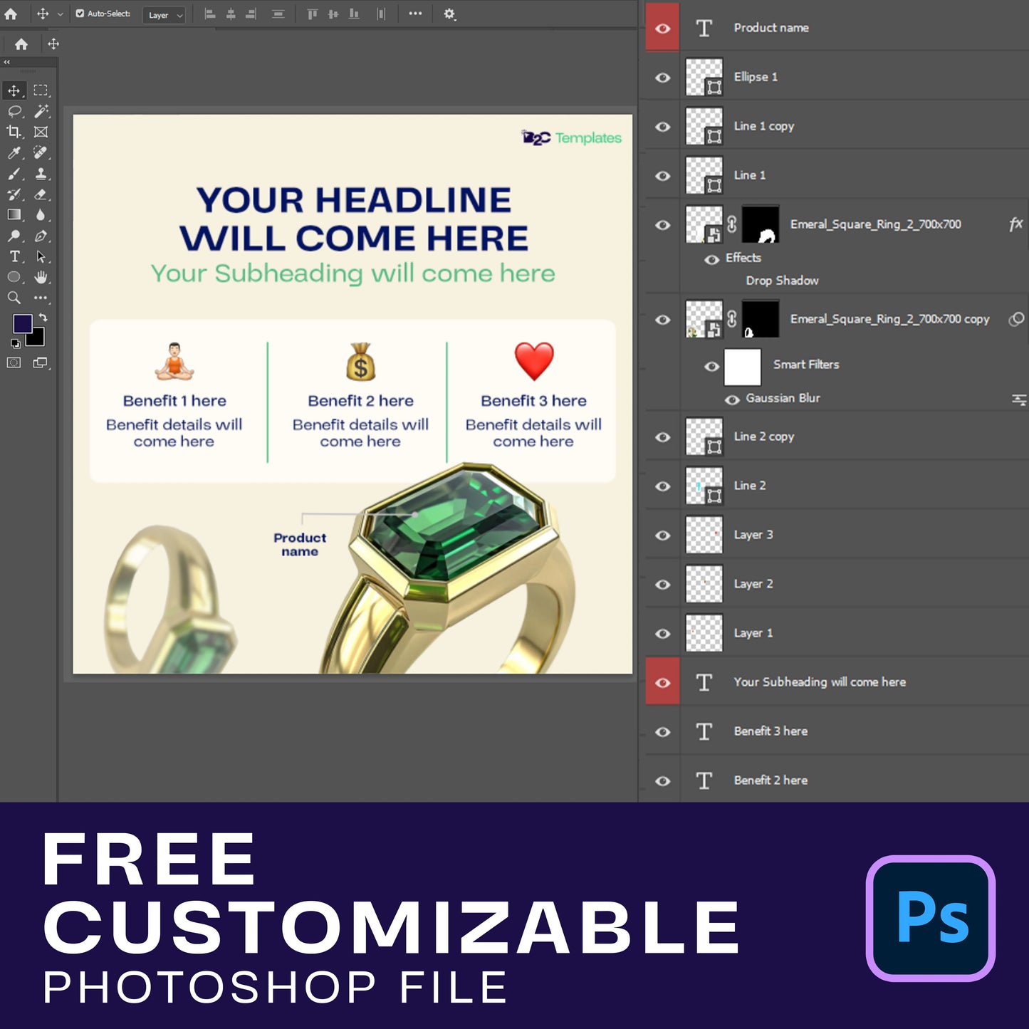 Your Go-To Template for Jewelry Promotions | Canva Template