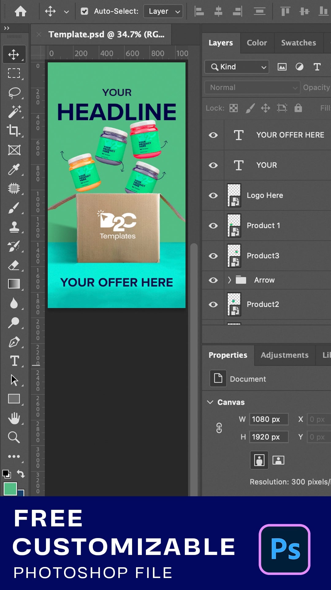 Ad creative to showcase bundle deal on your products | After Effects Template