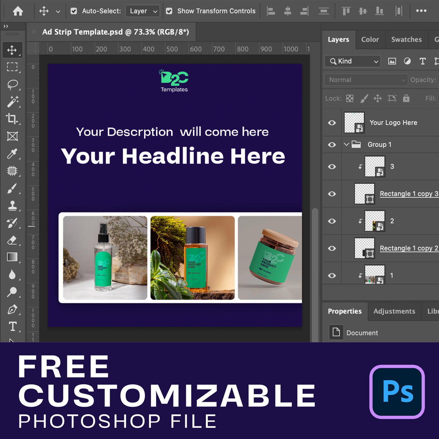 Slideshow of various products creative ad | After Effects Template