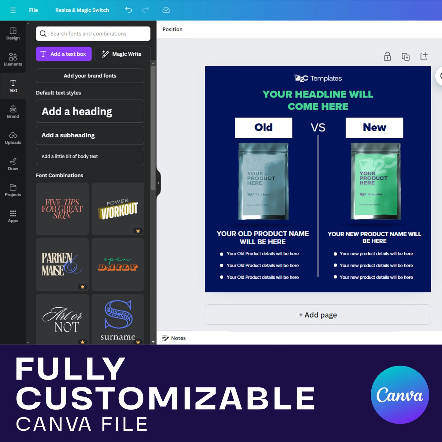 Stand Out from the Competition with a High-Impact Product Comparison | Canva Templates