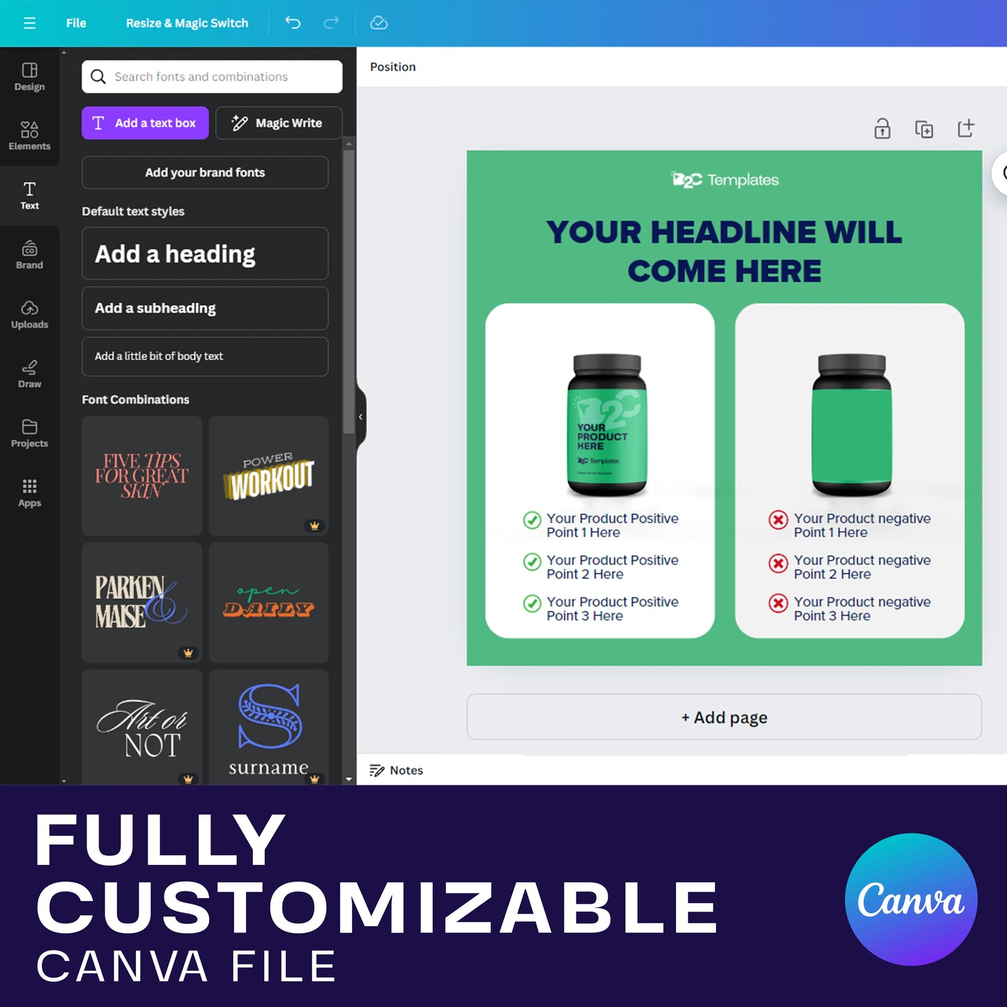 Showcase Your Superiority: A Head-to-Head Product Comparison | Canva Templates