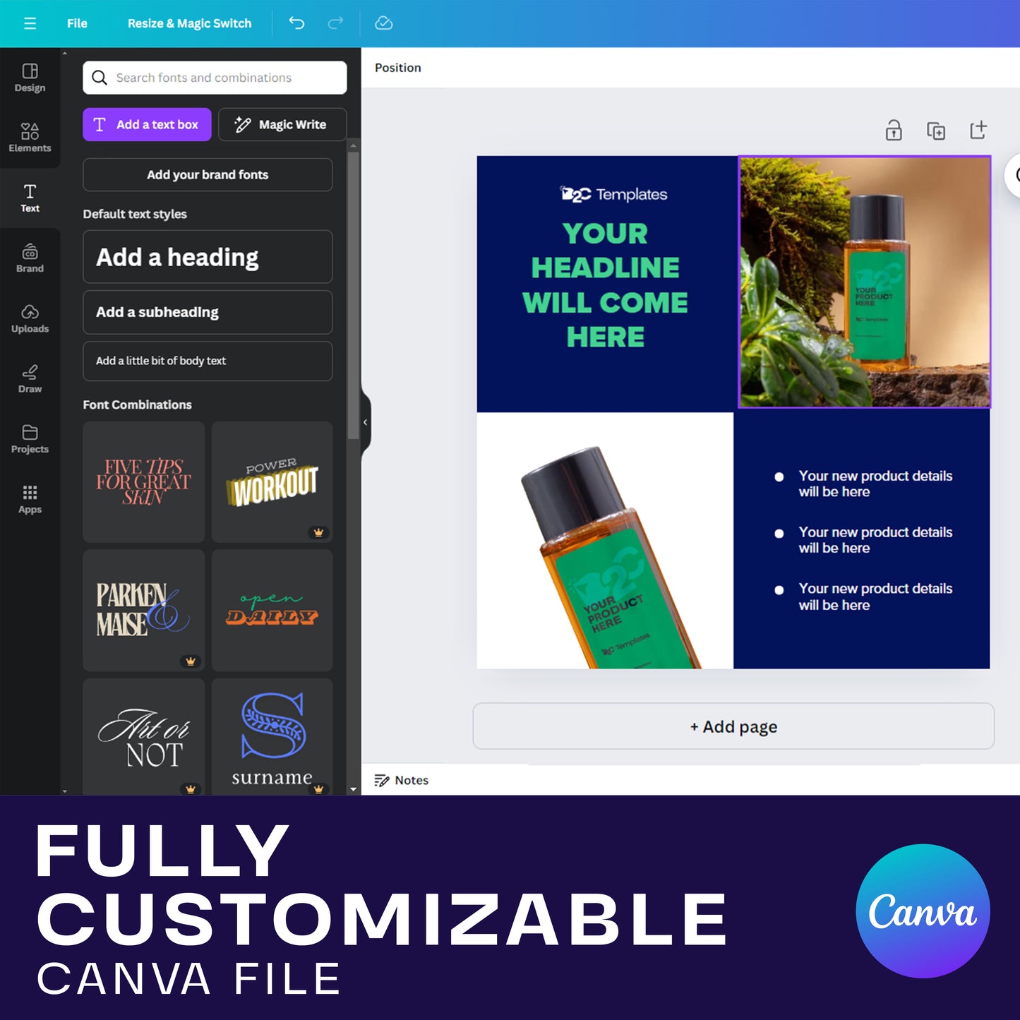 Highlight What Makes Your Product Stand Out with Ease | Canva Templates