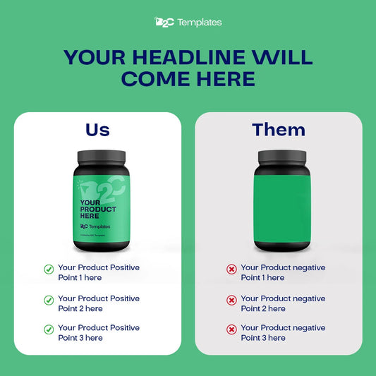 Showcase Your Superiority: A Head-to-Head Product Comparison | Canva Templates